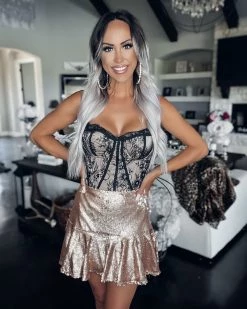 Bar T Boutique LLC Never Too Late Lace Corset Bodysuit What's New!