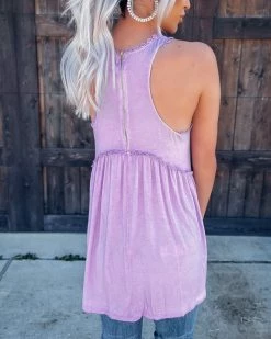 Bar T Boutique LLC Sweet & Simple Babydoll Tank - Orchid What's New!
