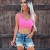 Bar T Boutique LLC Grace Ribbed Knit Crop Top - Pink