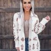 Bar T Boutique Bare Dreams Aztec Cardigan - Ivory/Rust
