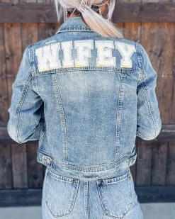 Bar T Boutique LLC Wifey Denim Jacket