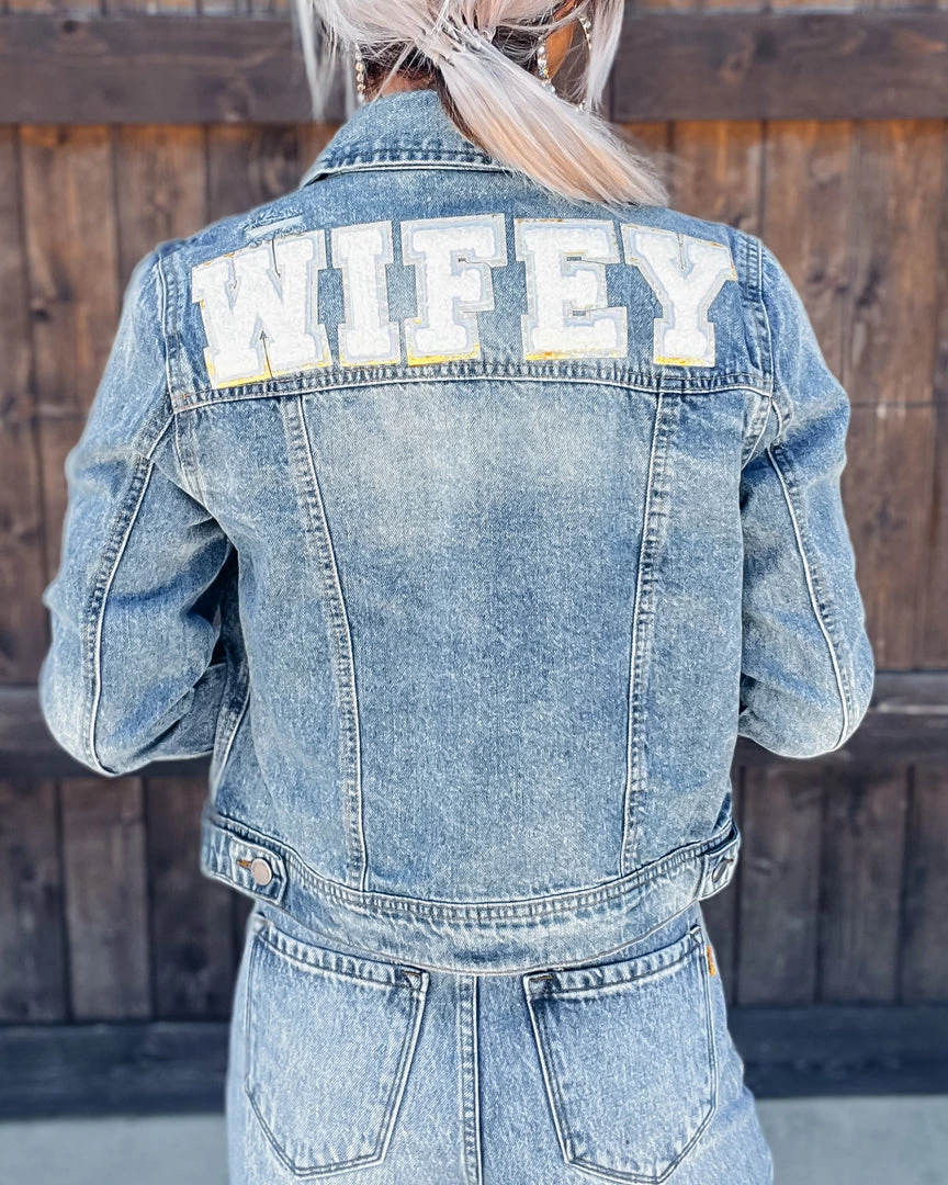 Bar T Boutique LLC Wifey Denim Jacket 1 Bar T Boutique LLC Wifey Denim Jacket