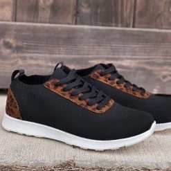 Bar T Boutique Nova Leopard Tennis Shoes