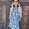 Bar T Boutique LLC What's New! Seeing Stars Denim Dress - Blue
