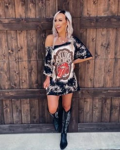 Bar T Boutique What's New! Rolling Stones T-Shirt Dress