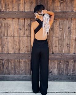 Bar T Boutique What's New! Playful Mood Jumpsuit - Black