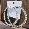 Bar T Boutique LLC Vera Hoop Earrings - Silver/AB What's New!