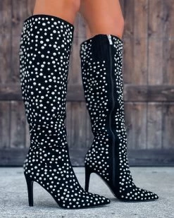 Bar T Boutique LLC Haddie Black Studded Boots