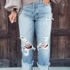 Bar T Boutique Sarasota Distressed Dad Jeans