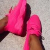 Bar T Boutique LLC Sunshine Sneakers - Neon Pink