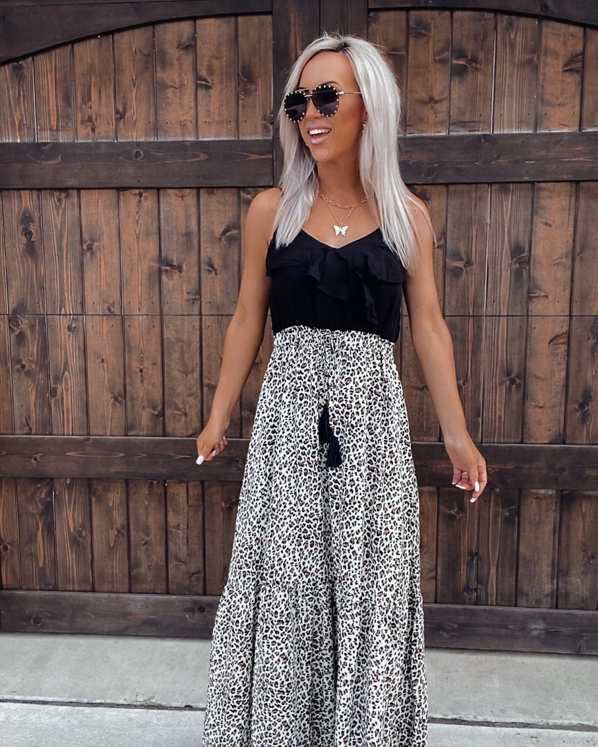 Bar T Boutique Boho Soul Maxi Dress - Leopard 1 Bar T Boutique Boho Soul Maxi Dress - Leopard