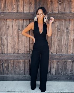 Bar T Boutique What's New! Playful Mood Jumpsuit - Black