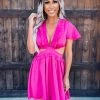 Bar T Boutique Tea Time Ruffle Dress - Magenta What's New!