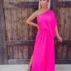 Bar T Boutique Unforgettable Romance Maxi Dress - Hot Pink