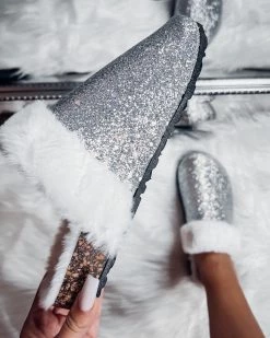 Bar T Boutique Roxy Glitter Fur Slip Ons Back In Stock