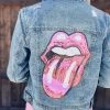 Bar T Boutique LLC What's New! Rock & Roll Denim Jacket - Pink