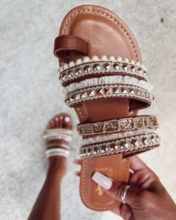 Bar T Boutique LLC Lively Boho Sandals - Champagne What's New!