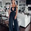 Bar T Boutique LLC Free To Be Fabulous Cutout Jumpsuit - Black What's New!