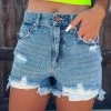 Bar T Boutique LLC Leighton Vintage Distressed Shorts