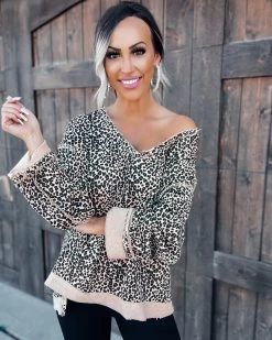 Bar T Boutique Tops Flip It & Reverse It Leopard Top