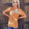 Bar T Boutique Tops Thankful Bleached Tee