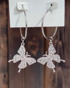 Bar T Boutique Wings Of Love Butterfly Earrings