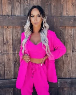 Bar T Boutique LLC What's New! Dream Life 3 Piece Set - Fuchsia