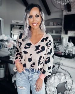 Bar T Boutique Make A Wish Leopard Sweater