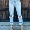 Bar T Boutique Victoria Destroyed Knee Jeans